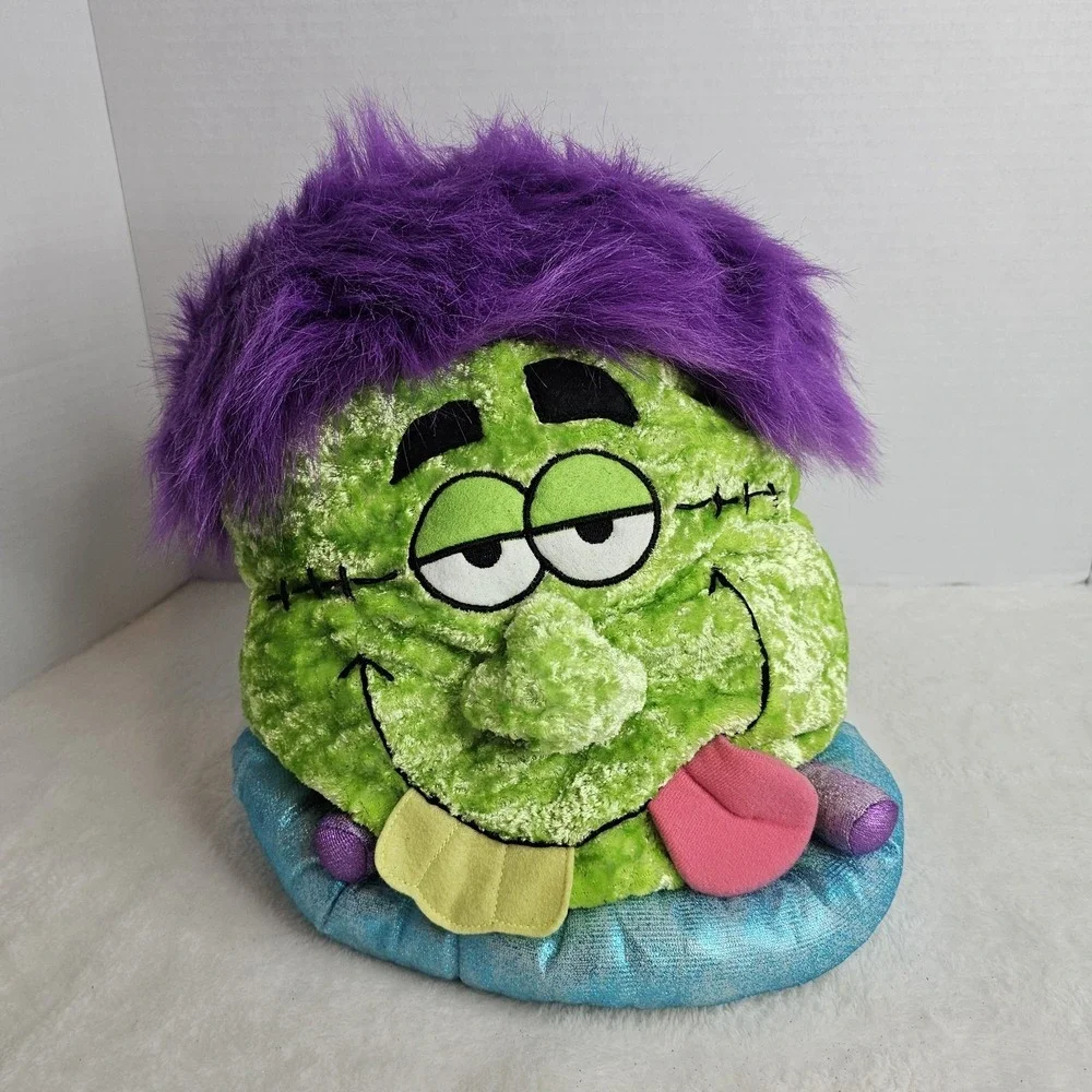 Happy Haunters Frankenstein Monster Plush Hat Halloween Costume One Size Vintage